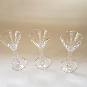Set Of 3 Cordials/Schnapps Glasses
